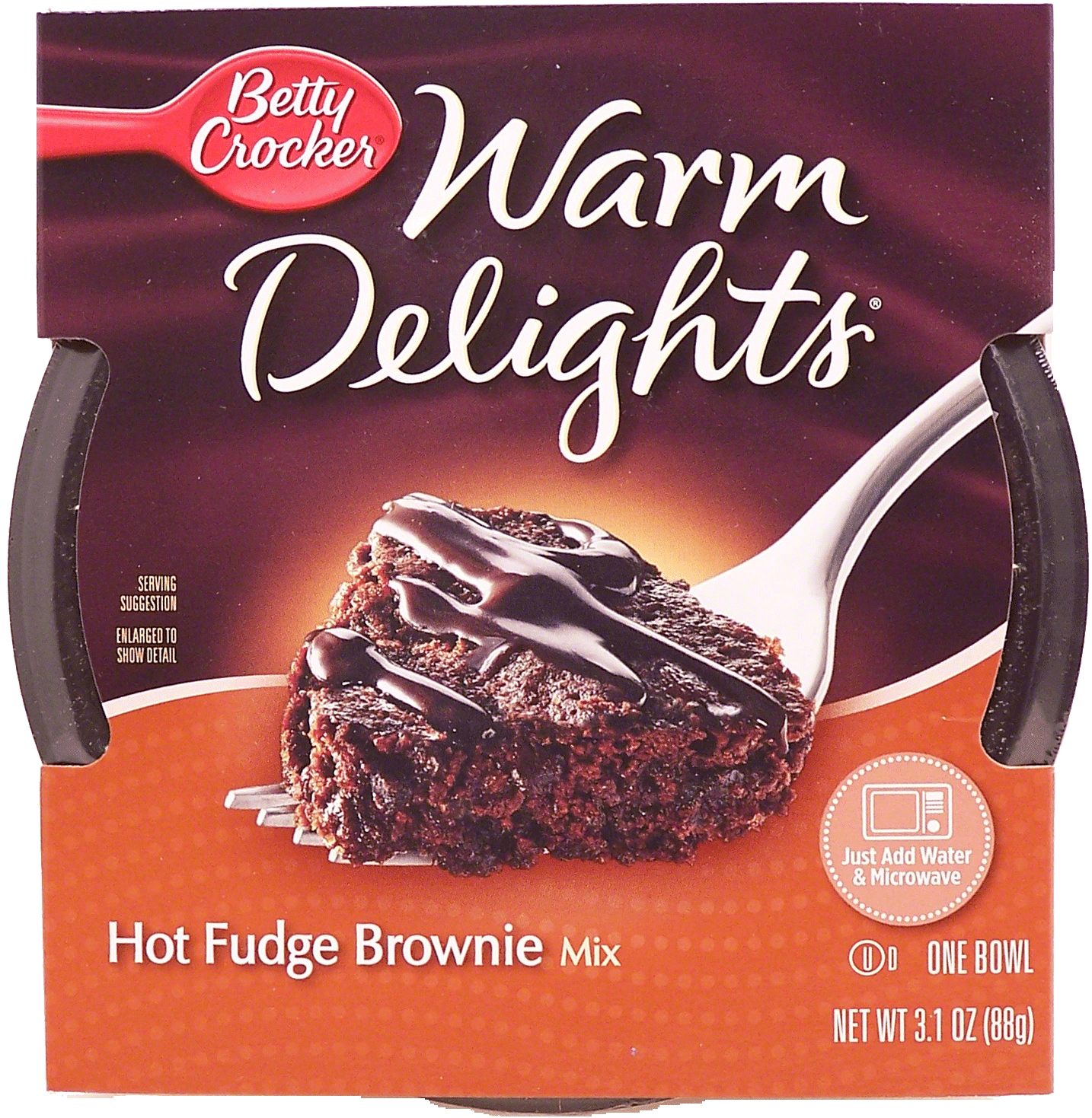 Betty Crocker&nbsp;Warm Delights&nbsp;Hot Fudge Brownie mix, just add water Full-Size Picture